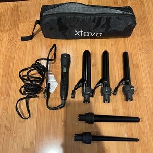 Xtava curling iron and wand set